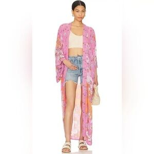 NEW. Free People Hidden Hills Maxi Kimono. NWT